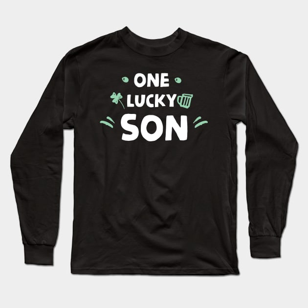 One Lucky Son Long Sleeve T-Shirt by HamzaNabil